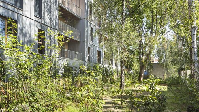 37. « Mention spéciale du jury », REI Habitat, jardin Le Bourg à Montreuil (93). ©S. Grazia